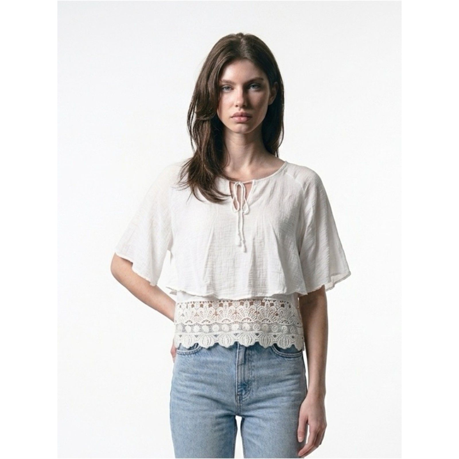 Zara Woman Blouse. Medium Ltop533